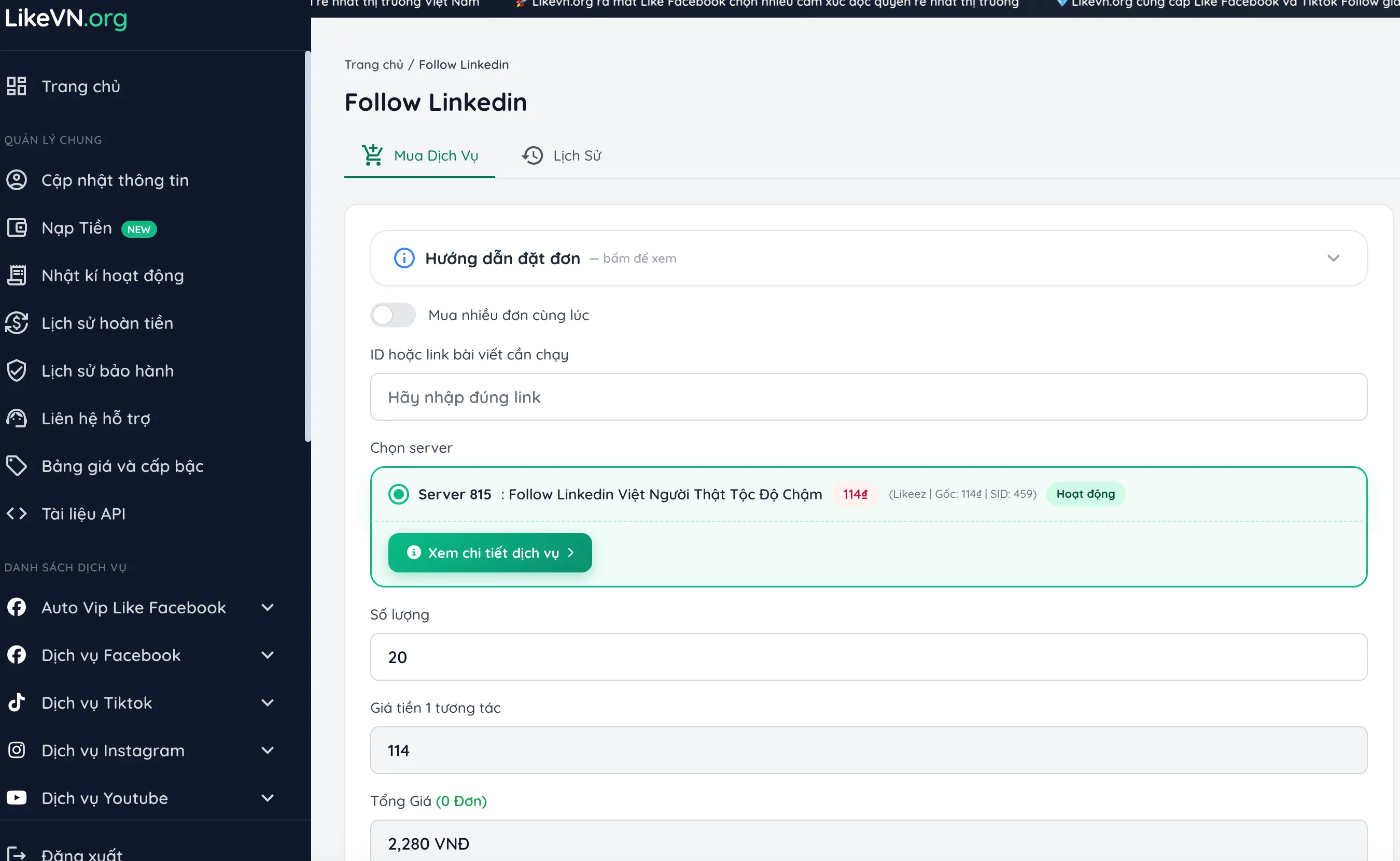 Vì sao nên chọn LikeVN để tăng Follow LinkedIn